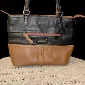Stone & co crossbody Black and Tan